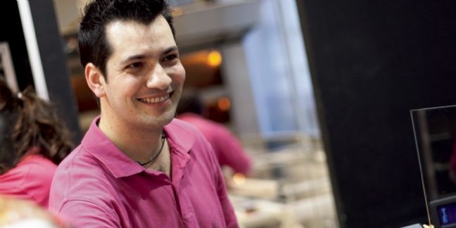 Un boulanger à l'humour décalé
