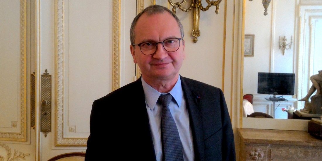 Jacques Chanut, président de la Fédération française du bâtiment (FFB), à Paris le 29 mars 2017.