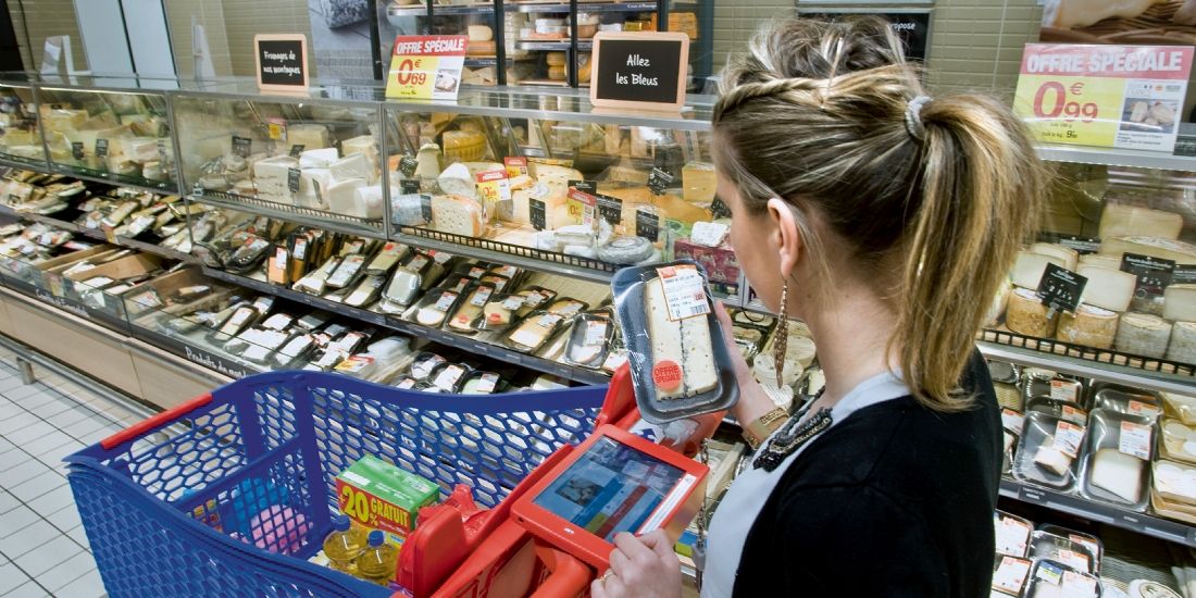Le chariot connecté développé par Mediaperformances est testé par Carrefour.