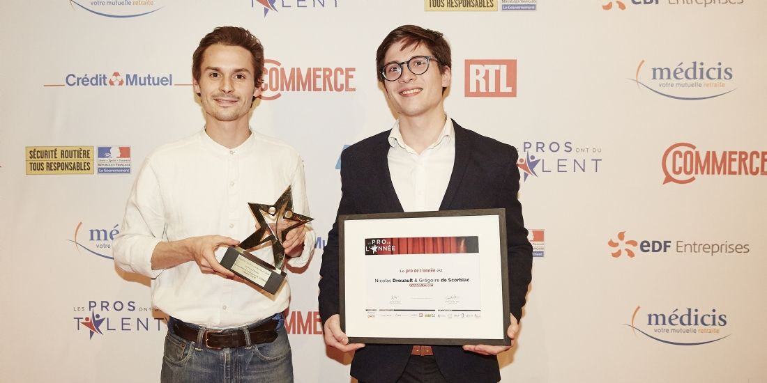 #LesPros2018 : Nicolas Drouault et Grégoire de Scorbiac, dirigeants de Canard Street, sacrés Pro de l'Année 2018