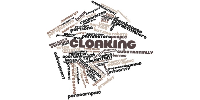 Le point sur le cloaking en SEO